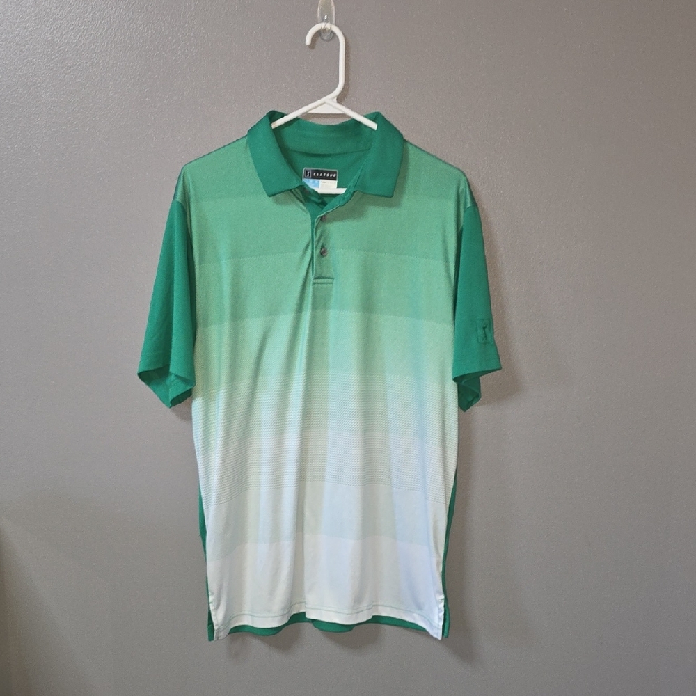 PGA Tour Pro Series Men's Large Short Sleeve Golf Polo Shirt